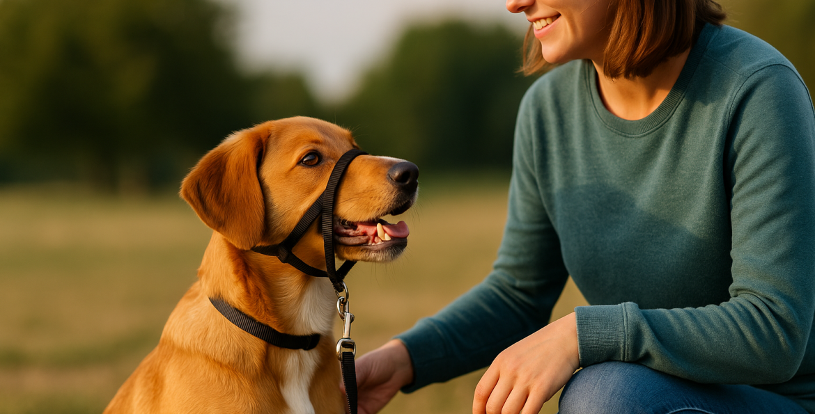 Voorbeeld van een hondenhalster